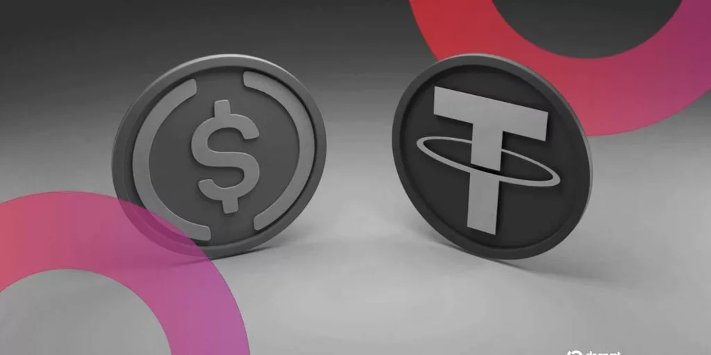 Tether USDT укрепляет позиции на рынке стейблкоинов, опережая USDC