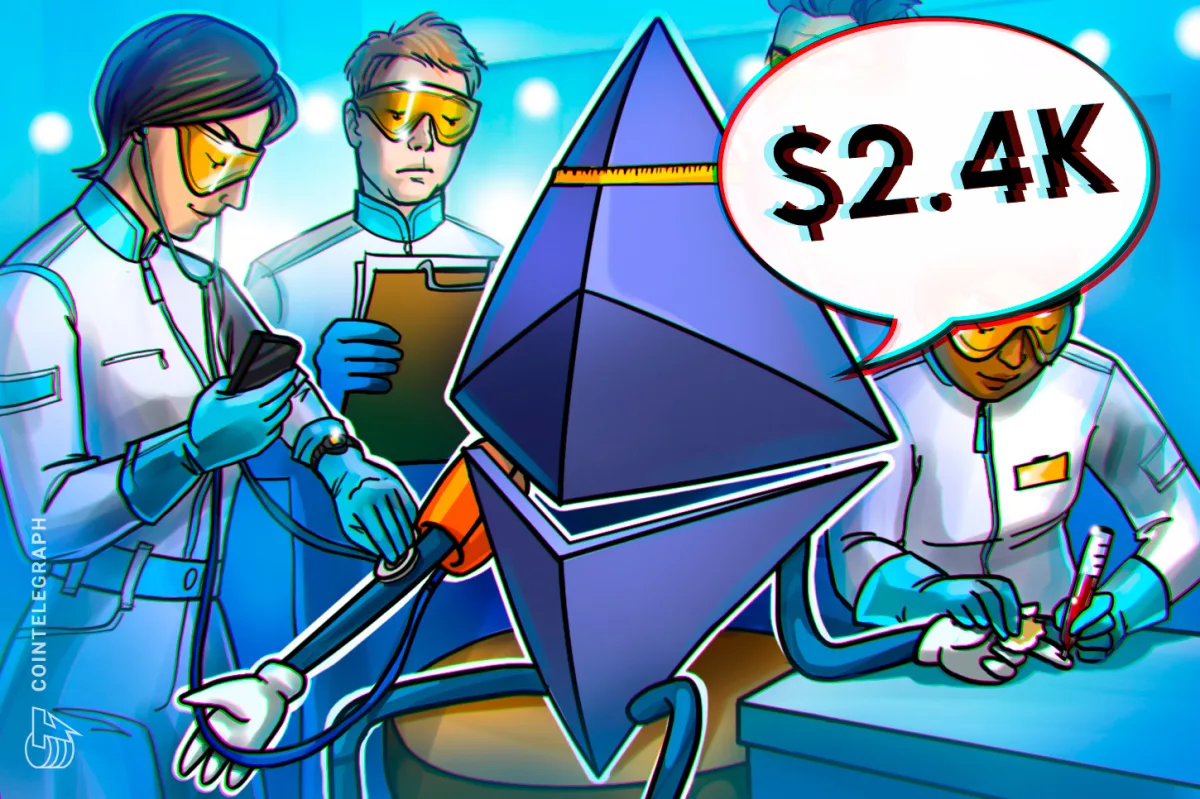 Почему рост Ether тормозит у отметки $2400: три ключевых фактора
