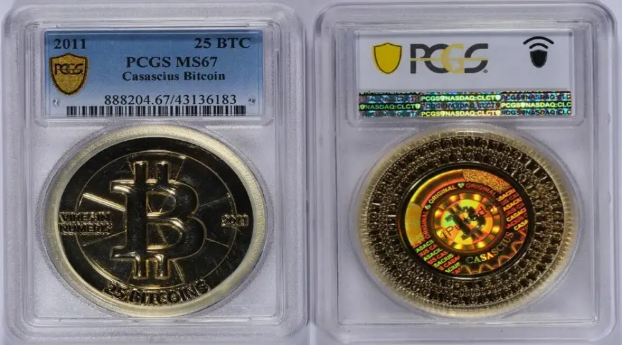 25 BTC с физической монеты Casascius ушли на кошелек спустя 12 лет